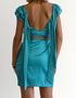 location robe turquoise dos nu Lipsy